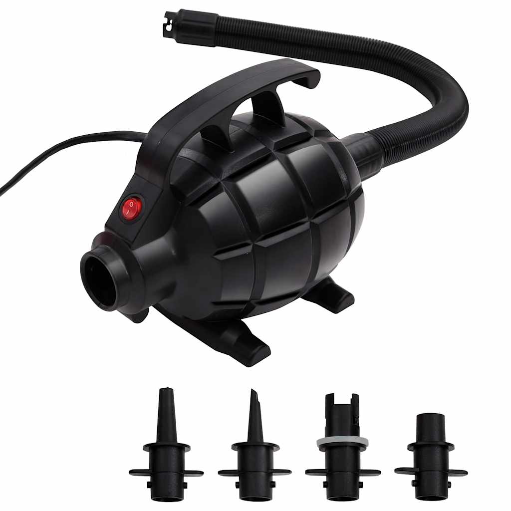 vidaXL Elektrisk luftpump svart
