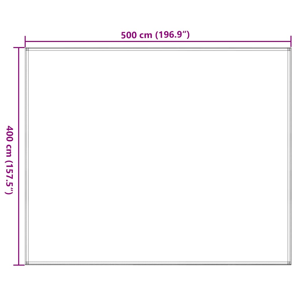 vidaXL Tältmatta 400x500 cm antracit