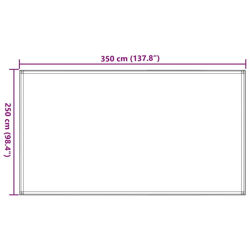 vidaXL Tältmatta 250x350 cm taupe
