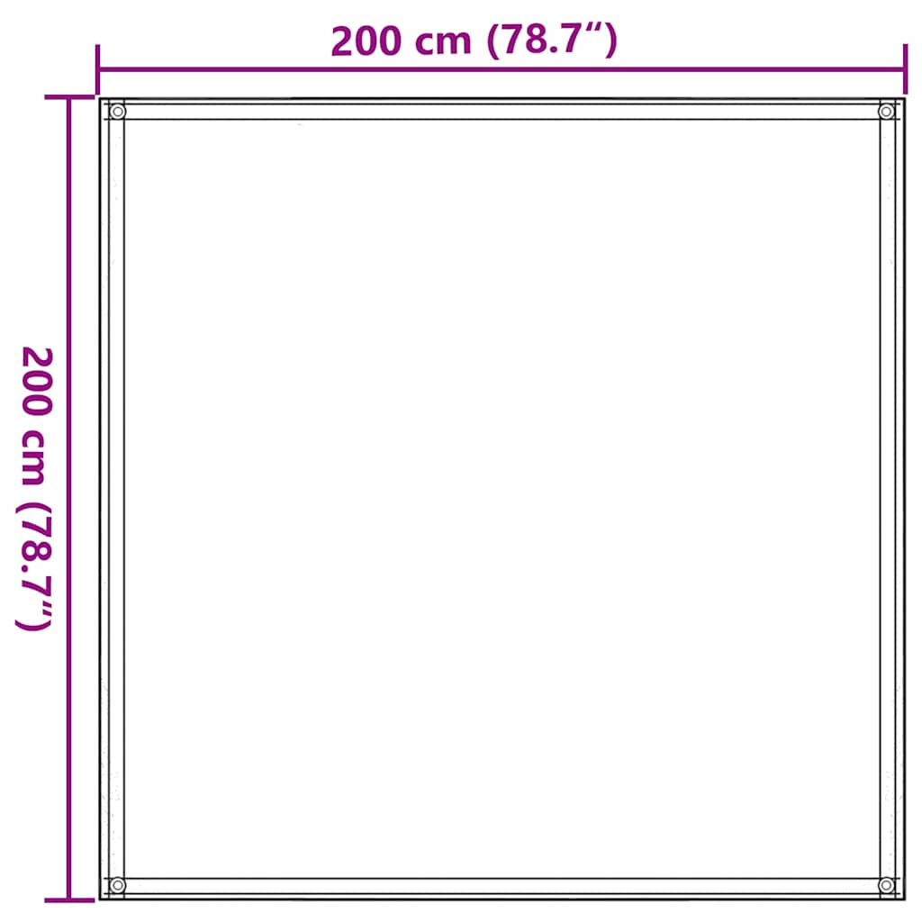 vidaXL Tältmatta 200x200 cm beige