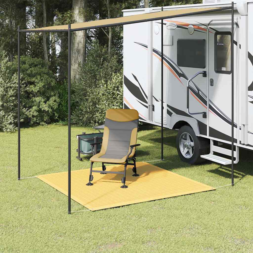 vidaXL Tältmatta 200x200 cm beige