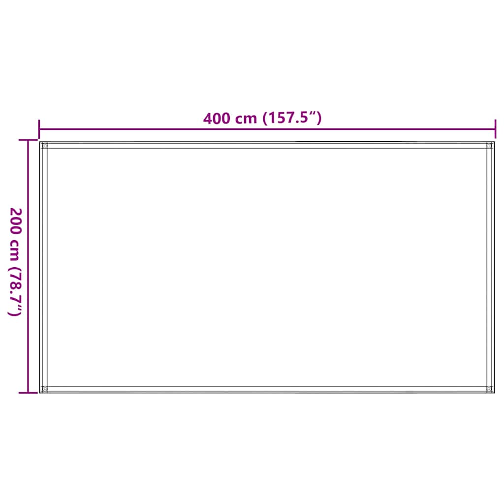 vidaXL Tältmatta 200x400 cm beige
