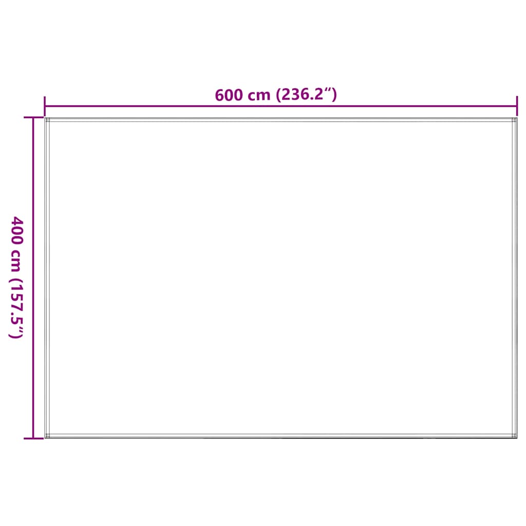 vidaXL Tältmatta 400x600 cm beige