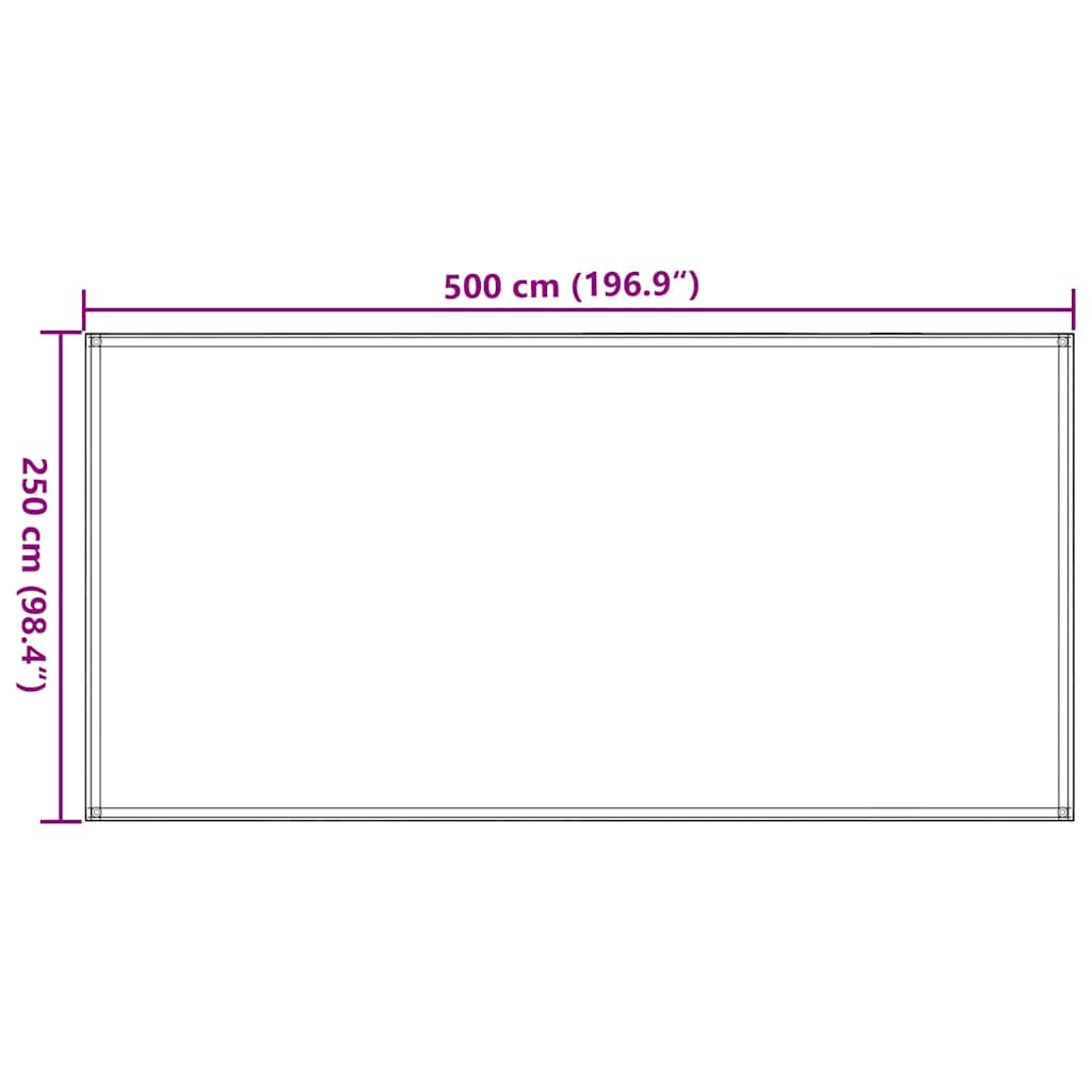 vidaXL Tältmatta 250x500 cm brun