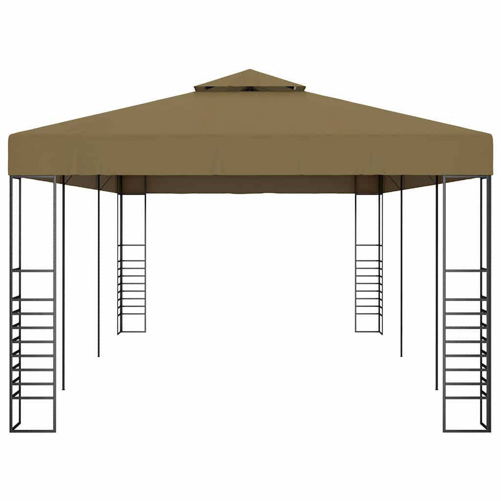 vidaXL Paviljong 6x3x2,7 m taupe 180 g/m²