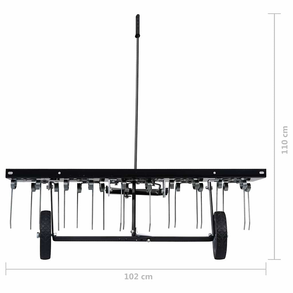 vidaXL Mossrivare för åkgräsklippare 100 cm