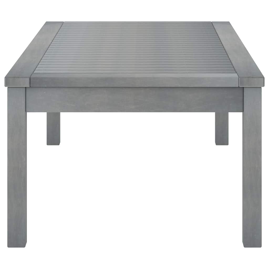 vidaXL Soffbord 100x50x33 cm grått massivt akaciaträ