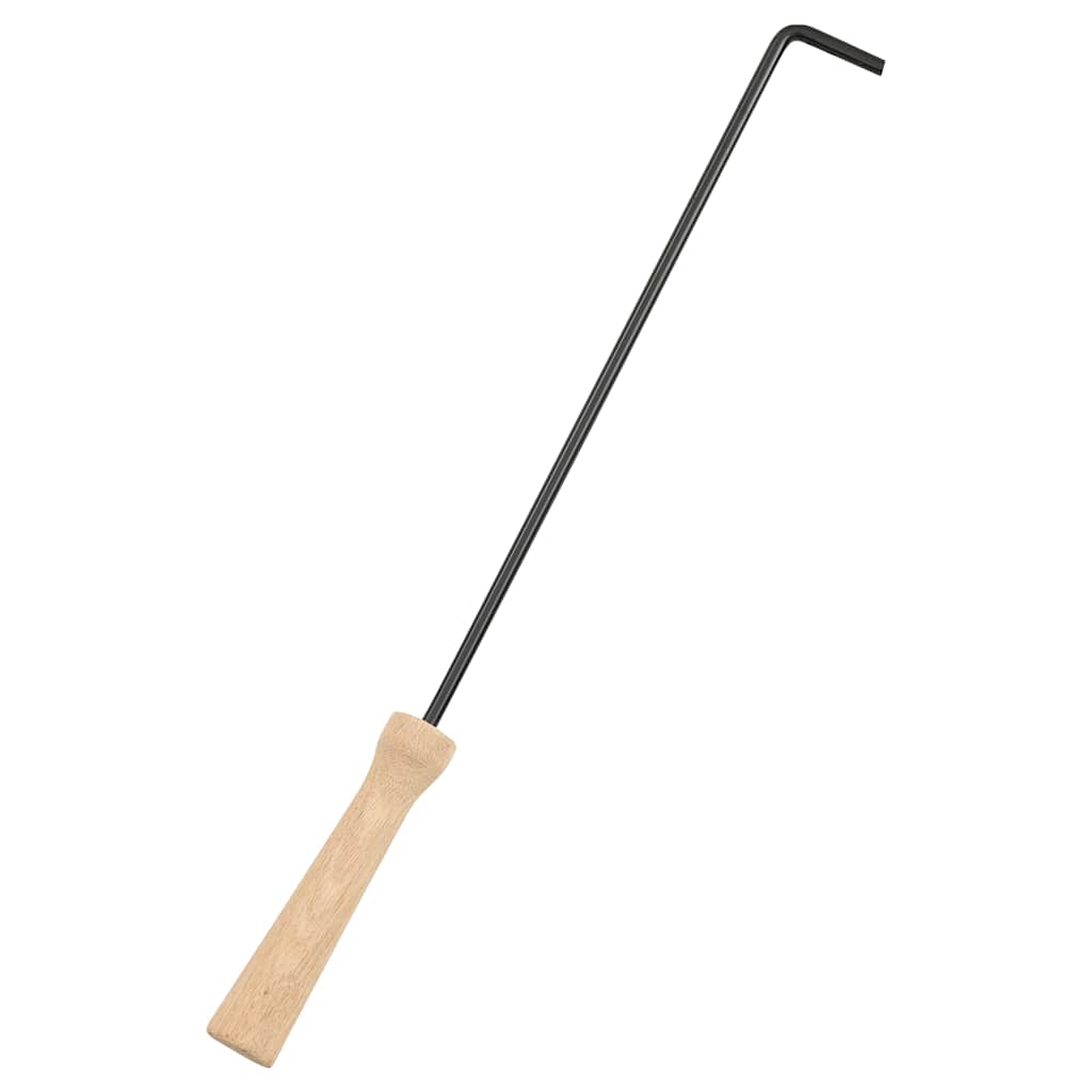 vidaXL 2-i-1 Eldstad med grill och eldgaffel 56x56x49 cm stål