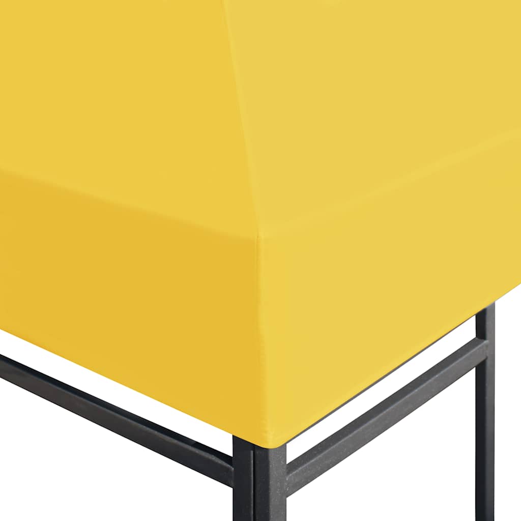 vidaXL Paviljongtak 270 g/m² 4x3 m gul