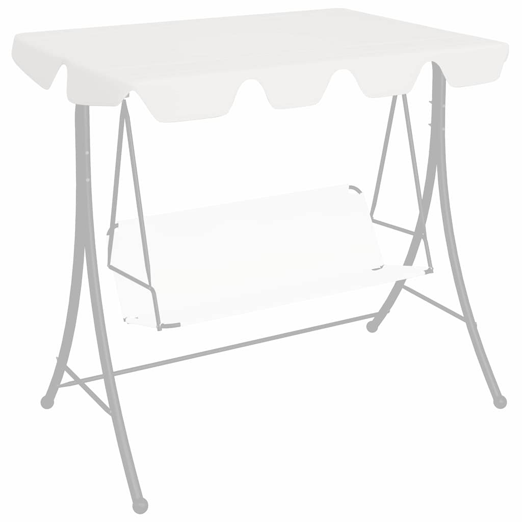 vidaXL Reservtak för hammock vit 188/168x145/110 cm