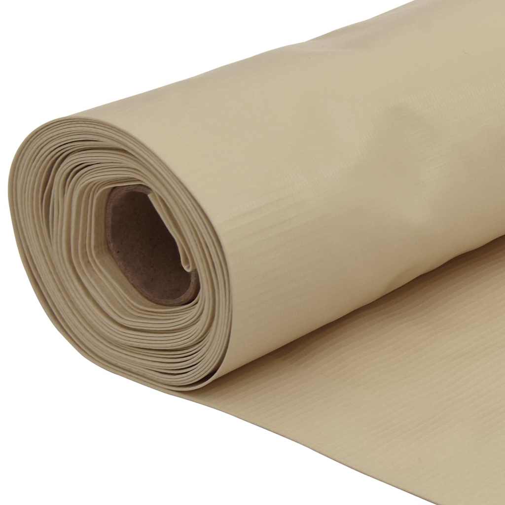 vidaXL Balkongskärm beige 75x500 cm oxfordtyg