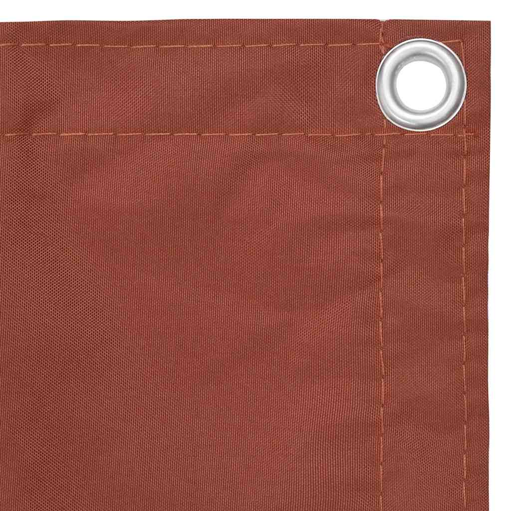 vidaXL Balkongskärm terrakotta 120x300 cm oxfordtyg