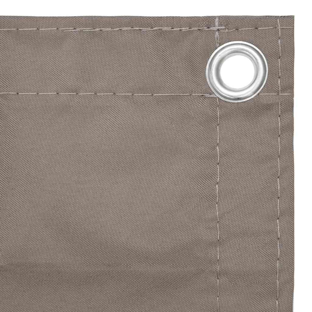 vidaXL Balkongskärm taupe 75x300 cm oxfordtyg