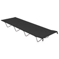 vidaXL Campingsäng 180x60x19 cm oxfordtyg och stål svart