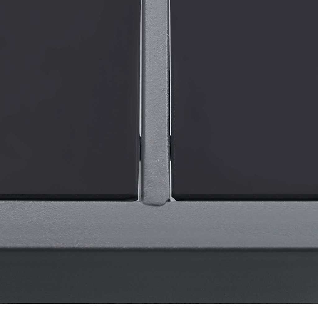vidaXL Trädgårdsbord antracit 150x90x74 cm stål