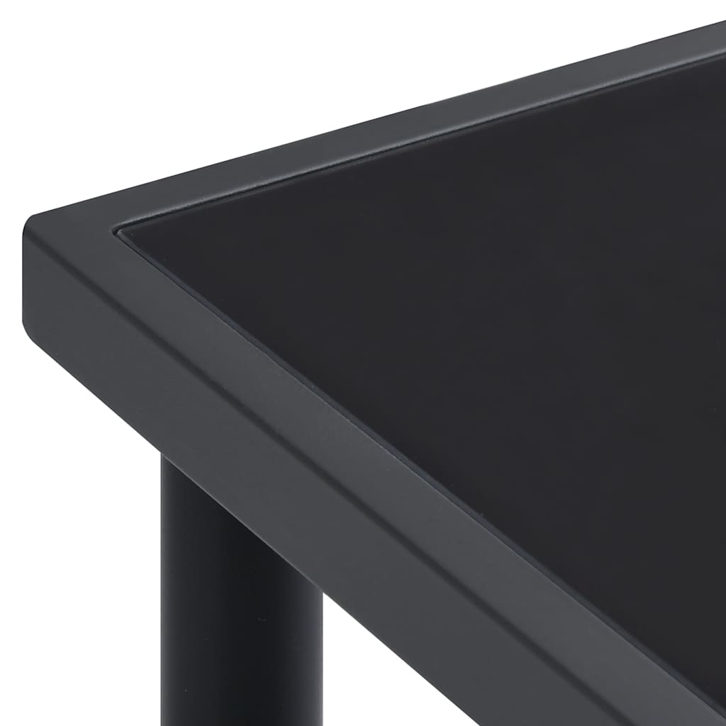 vidaXL Trädgårdsbord antracit 150x90x74 cm stål