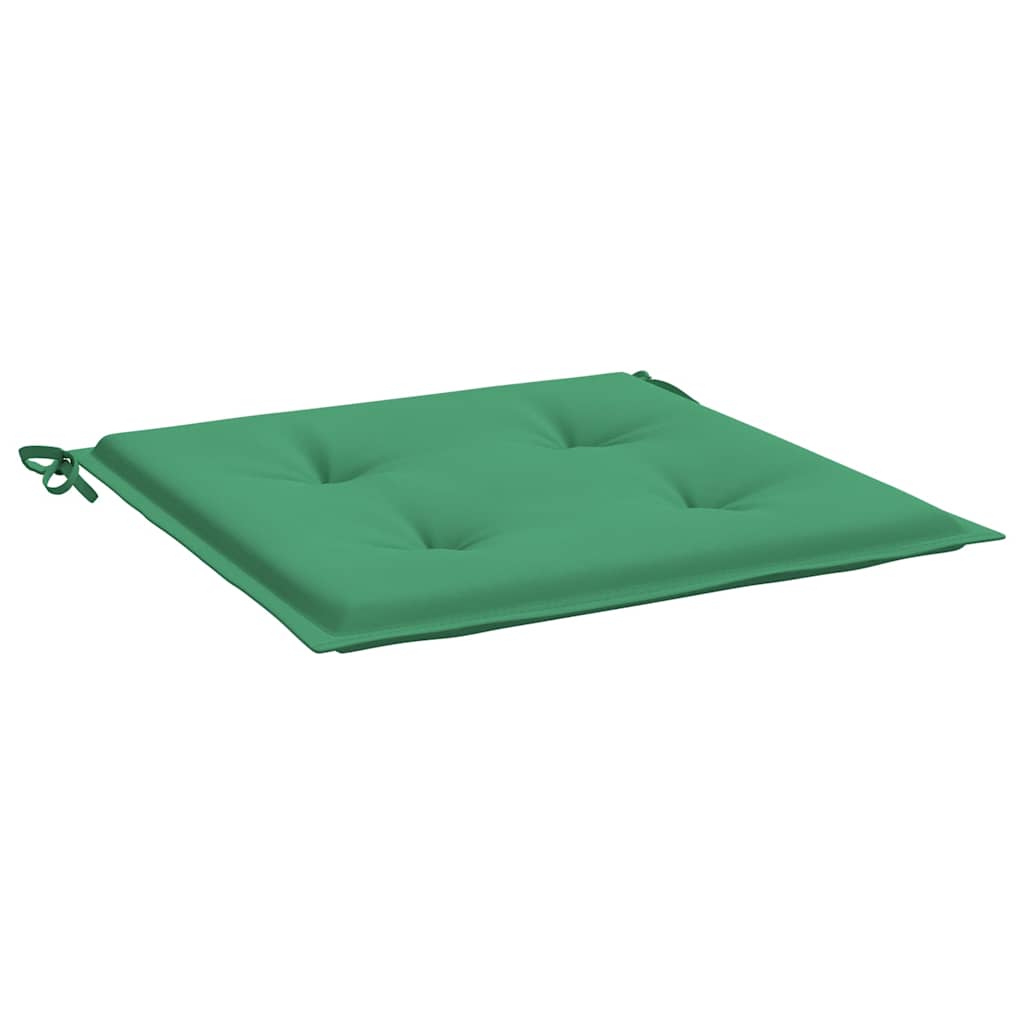vidaXL Stolsdynor 6 st grön 40x40x3 cm oxfordtyg