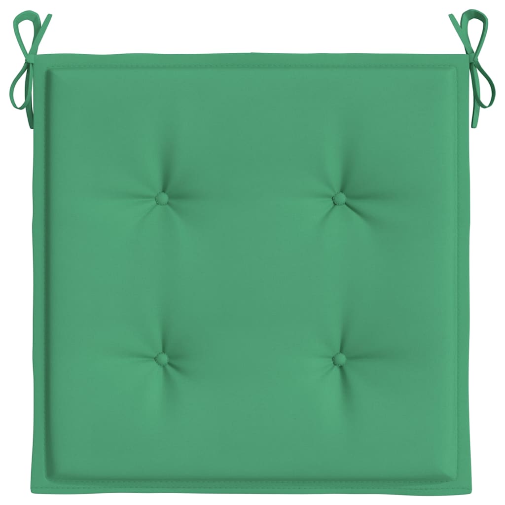 vidaXL Stolsdynor 6 st grön 40x40x3 cm oxfordtyg