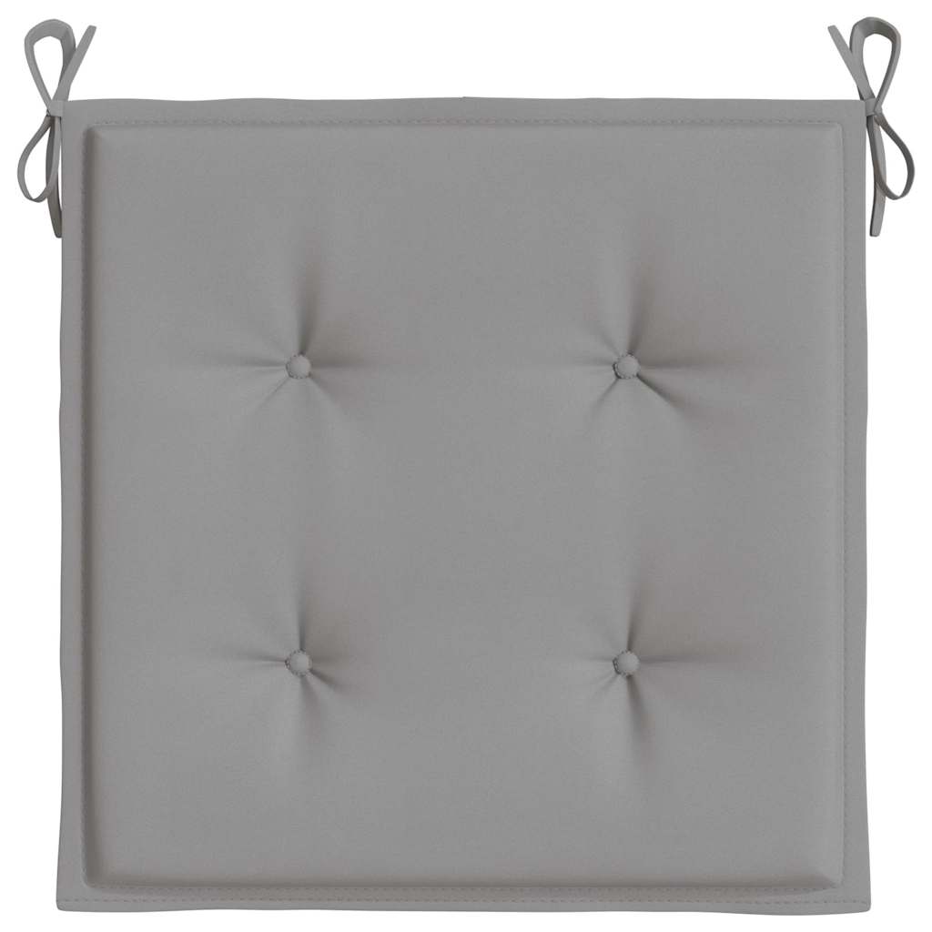 vidaXL Stolsdynor 4 st grå 50x50x3 cm oxfordtyg