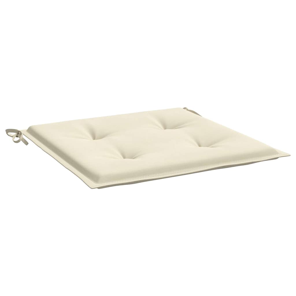 vidaXL Stolsdynor 4 st gräddvit 50x50x3 cm oxfordtyg