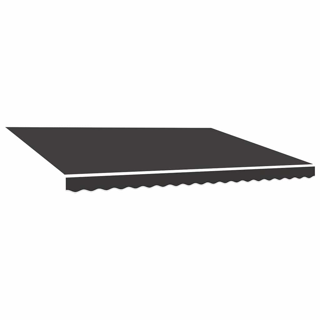vidaXL Ersättningstyg för markis antracit 450x350 cm Polyester