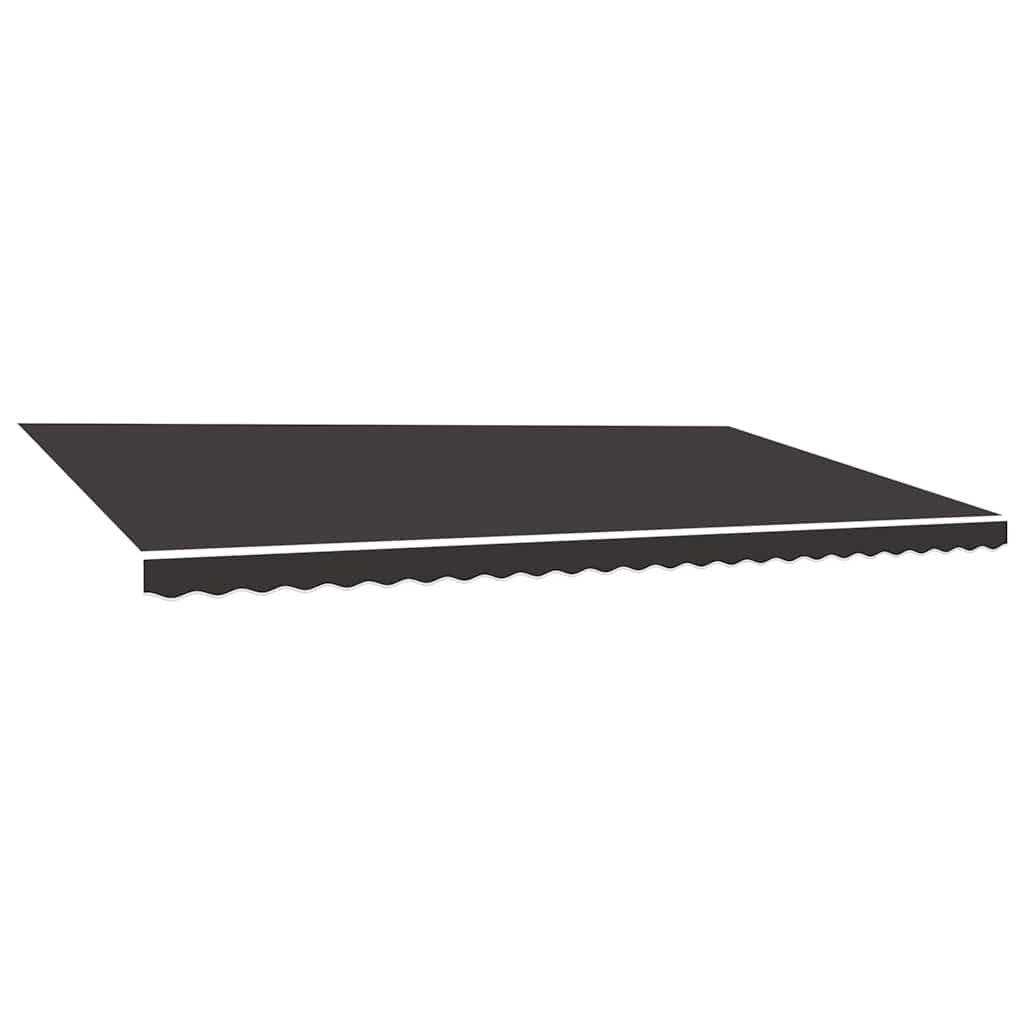 vidaXL Ersättningstyg för markis antracit 600x350 cm Polyester