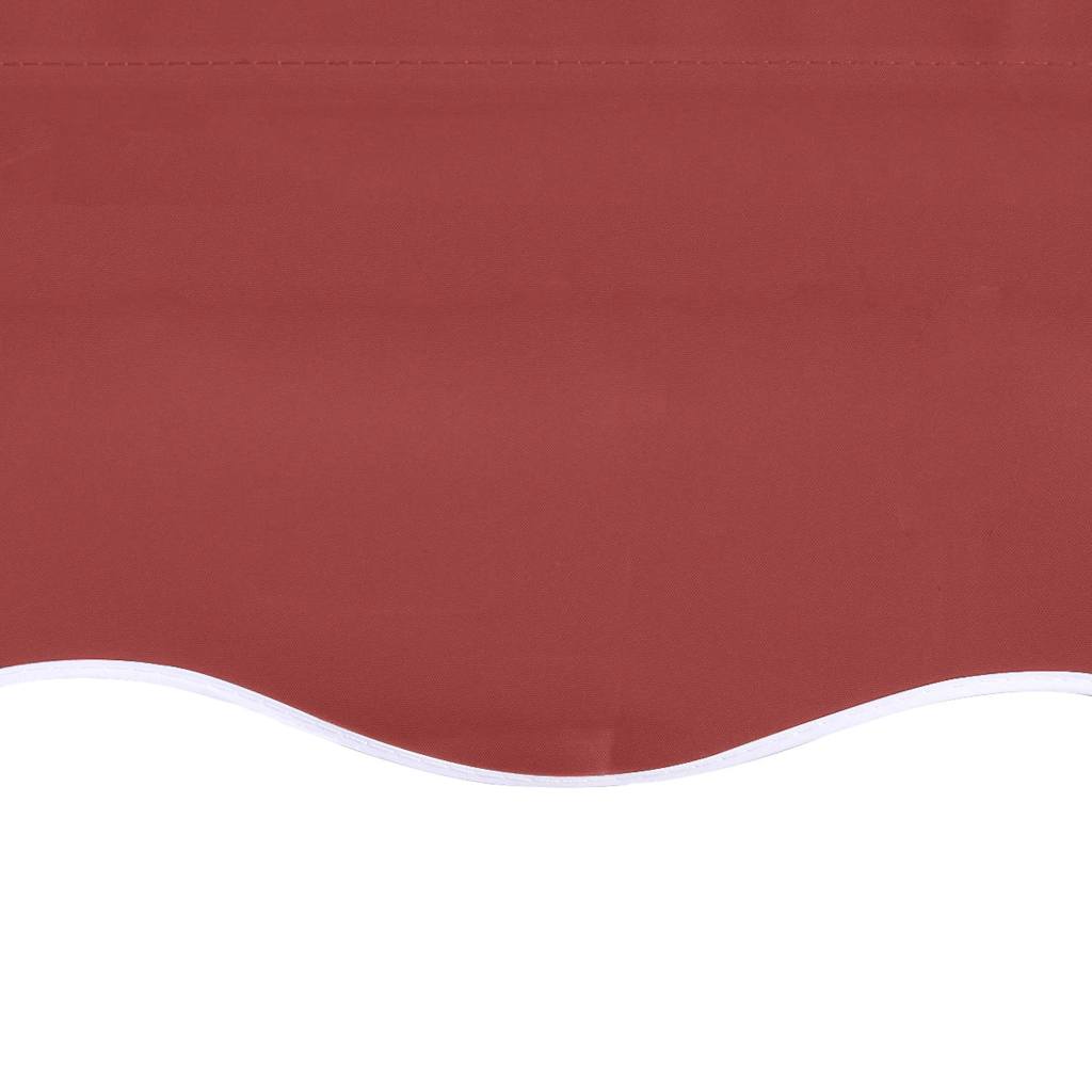 vidaXL Ersättningstyg för markis vinröd 350x250 cm polyester