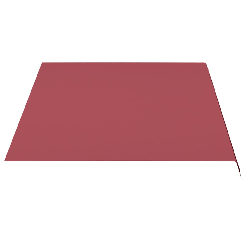 vidaXL Ersättningstyg för markis vinröd 450x300 cm polyester