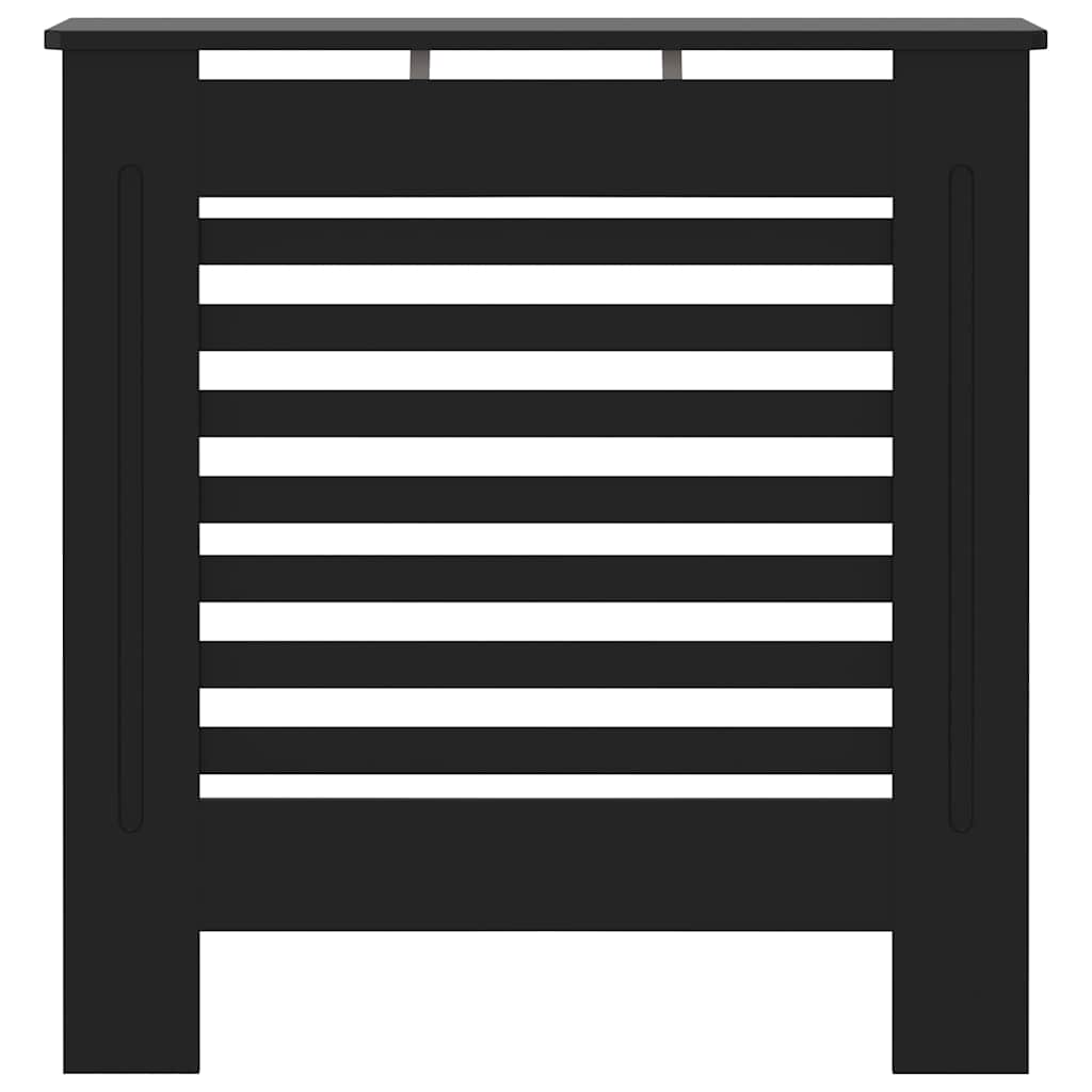 vidaXL Elementskydd MDF svart 78 cm