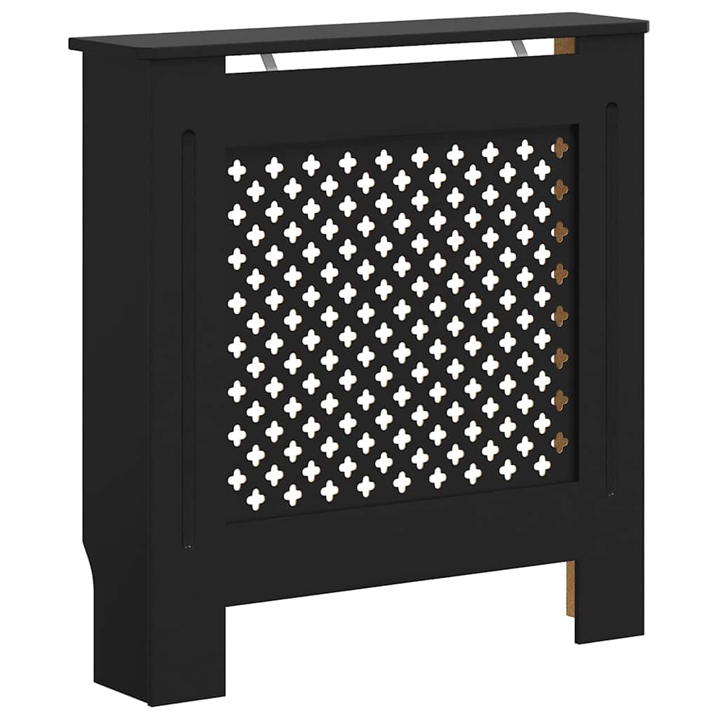 vidaXL Elementskydd MDF svart 78 cm