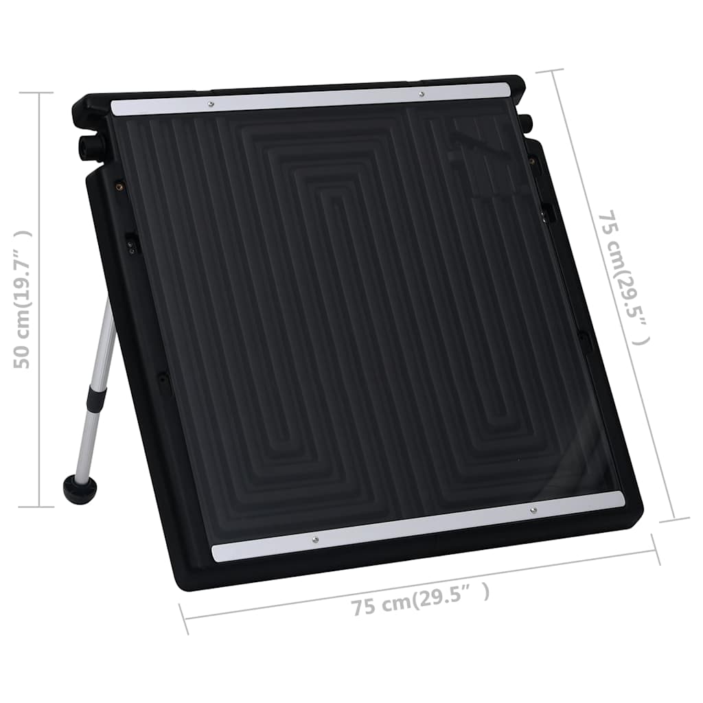 vidaXL Solpanel för pool 75x75 cm