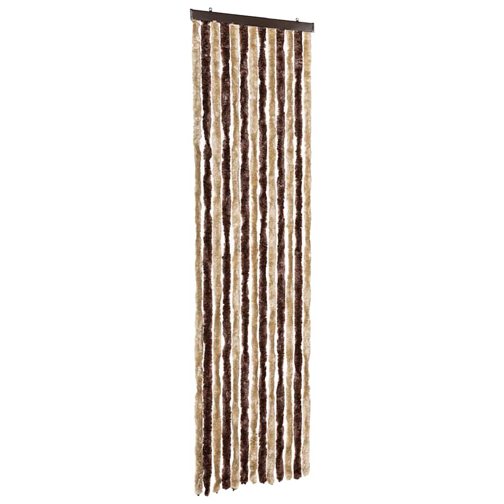 vidaXL Insektsdraperi beige och ljusbrun 56x200 cm chenille