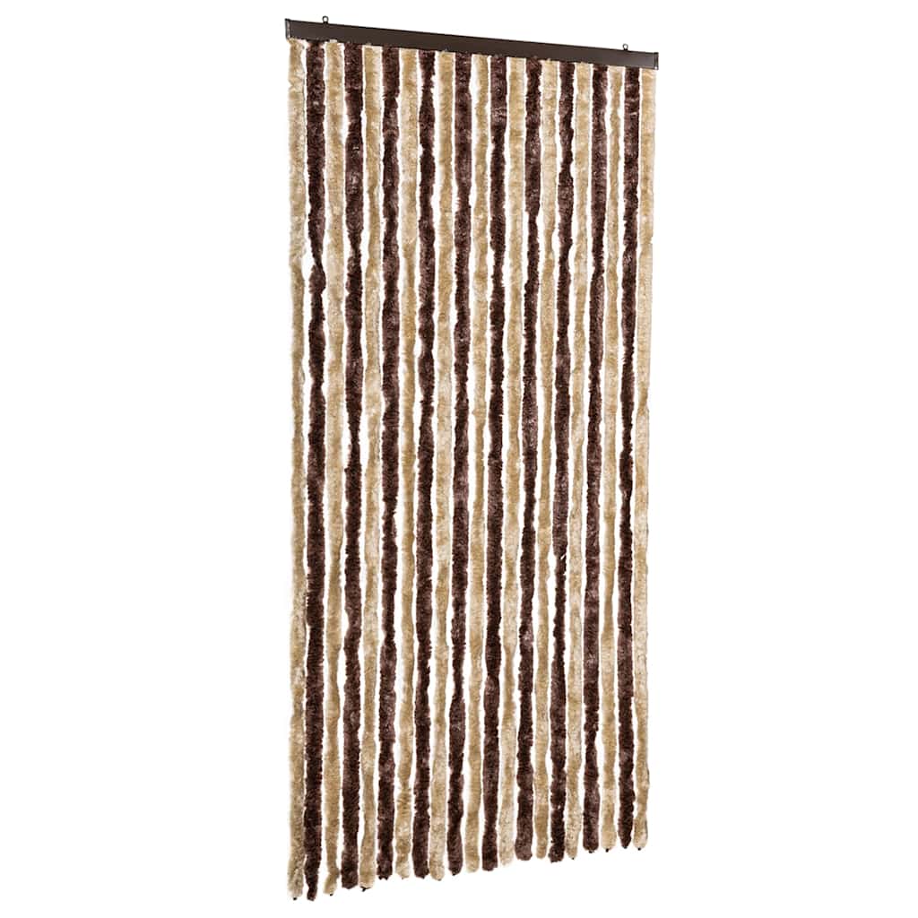 vidaXL Insektsdraperi beige och ljusbrun 90x200 cm chenille