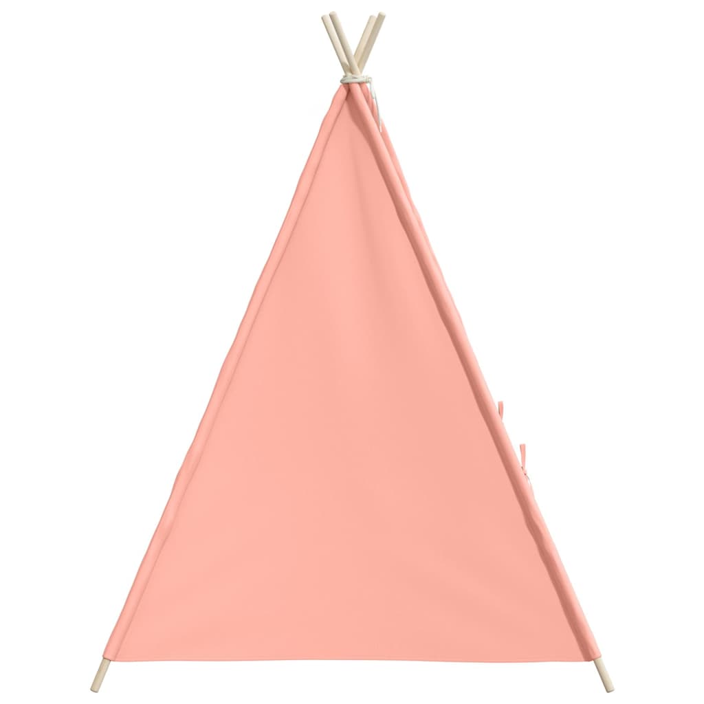 vidaXL Tipitält för barn med väska peachskin rosa 120x120x150 cm