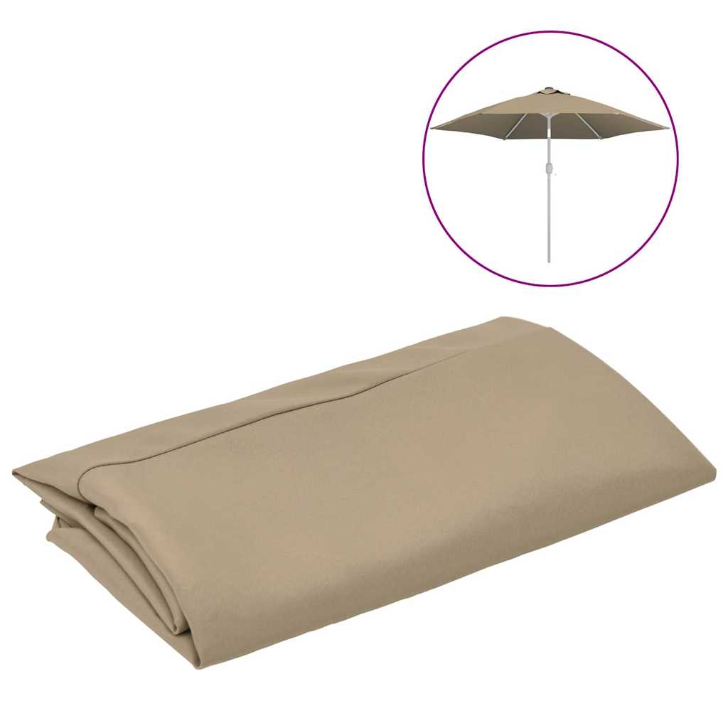 vidaXL Reservtyg för parasoll taupe 300 cm