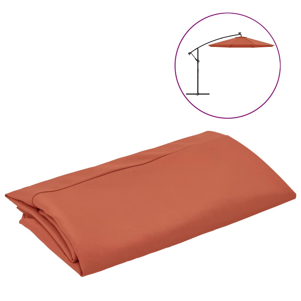 vidaXL Reservtyg till trädgårdsparasoll terrakotta 350 cm