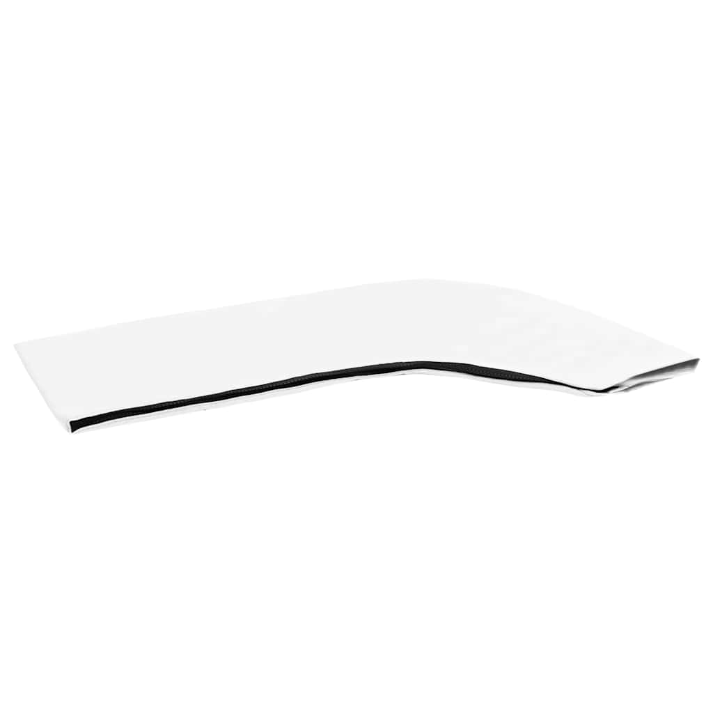 vidaXL Båtkapell 4 bågar vit 243x(230-244)x137 cm