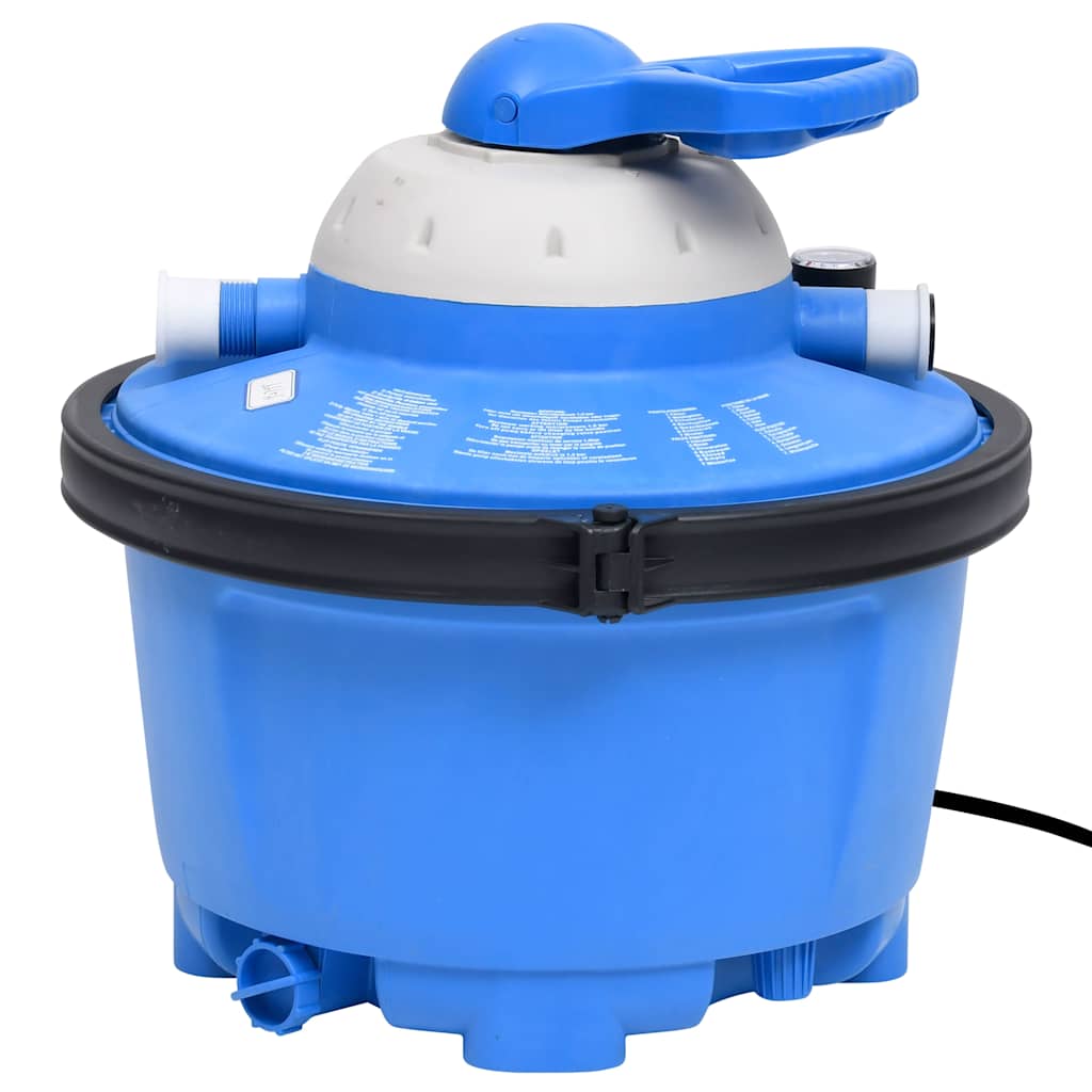 vidaXL Sandfilterpump blå och svart 385x620x432 mm 200 W 25 L