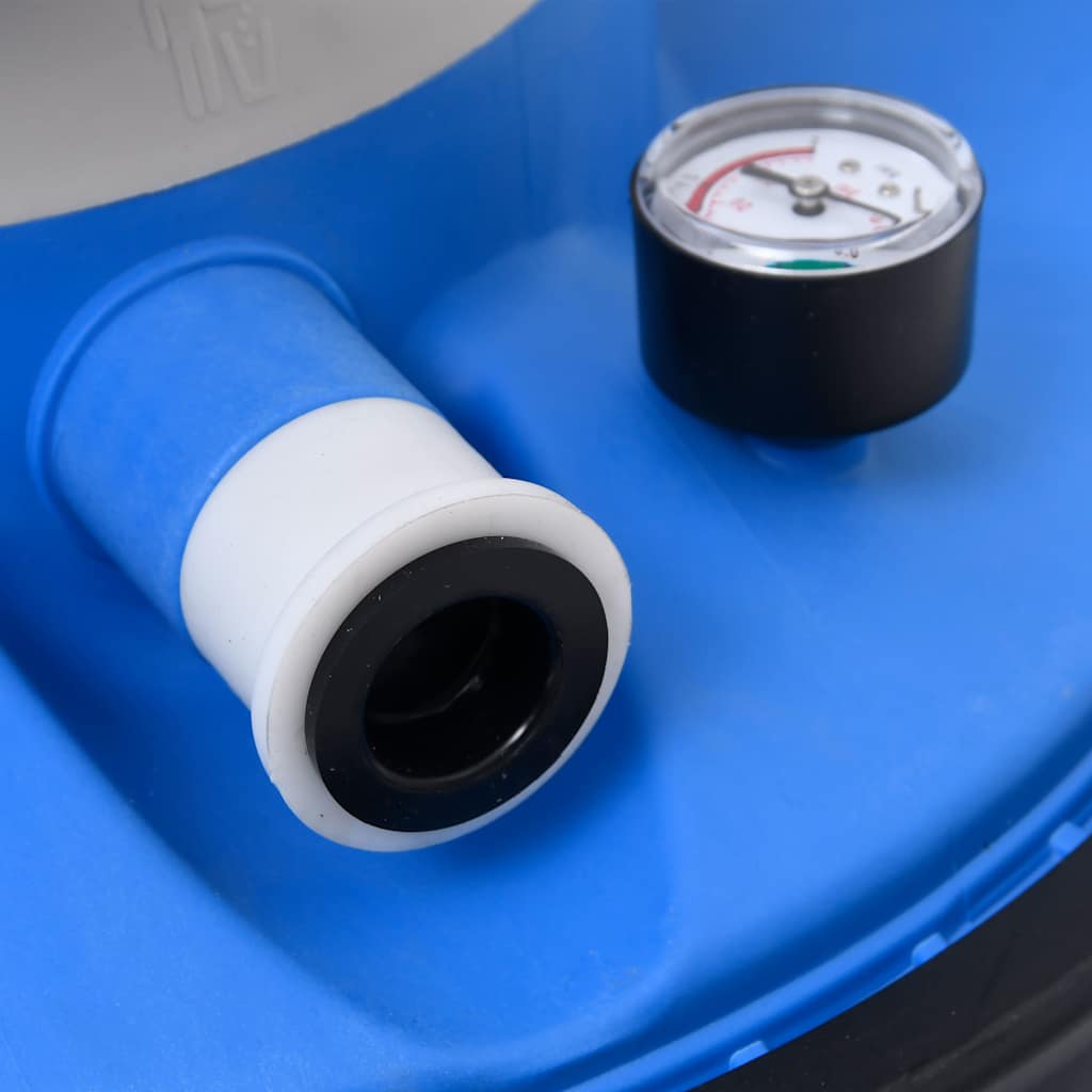 vidaXL Sandfilterpump blå och svart 385x620x432 mm 200 W 25 L