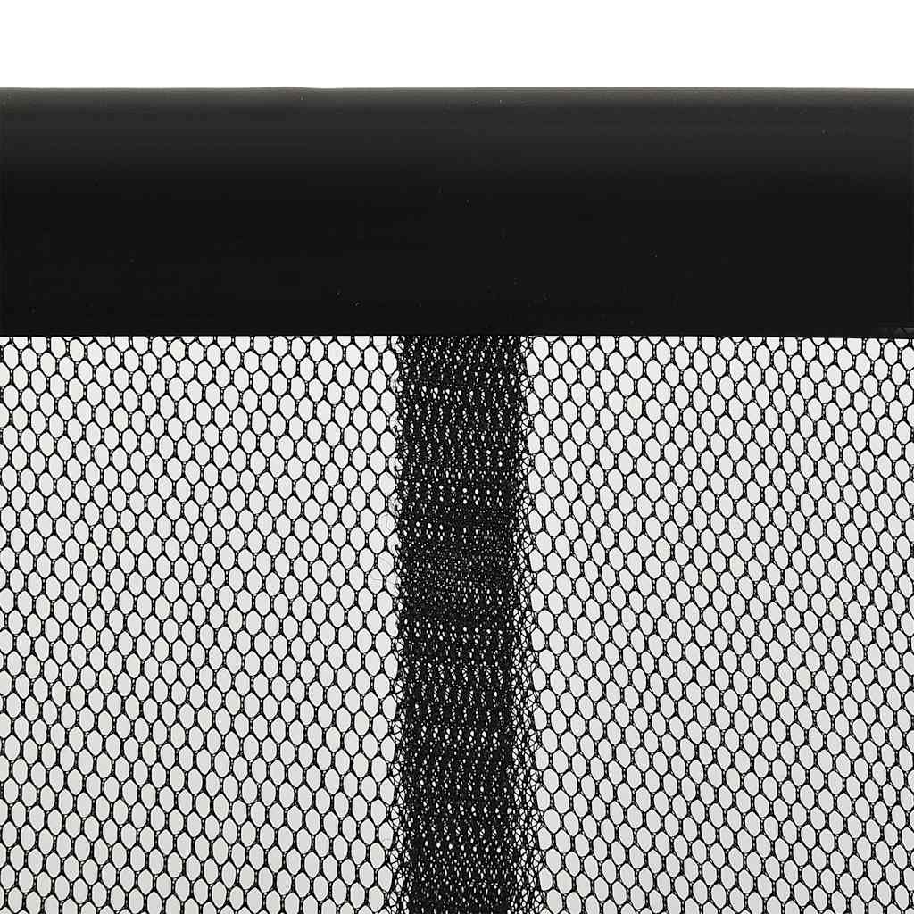 vidaXL Insektsnät för dörr svart 100x220 cm polyester