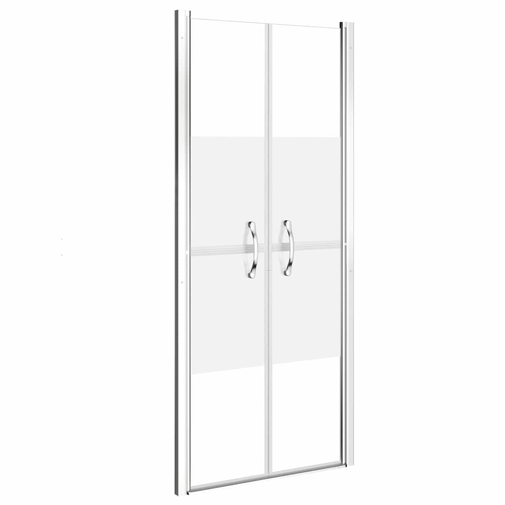 vidaXL Duschdörr halvfrostad ESG 81x190 cm