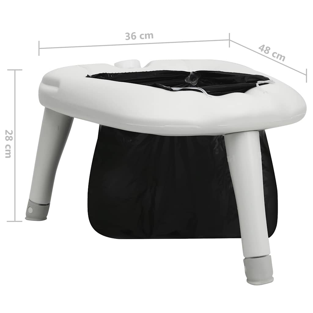 vidaXL Campingtoalett med påsar 200 kg