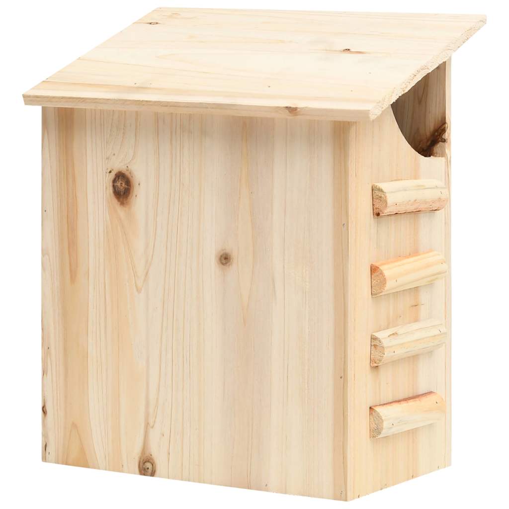 vidaXL Fladdermushus massivt granträ 30x20x38 cm