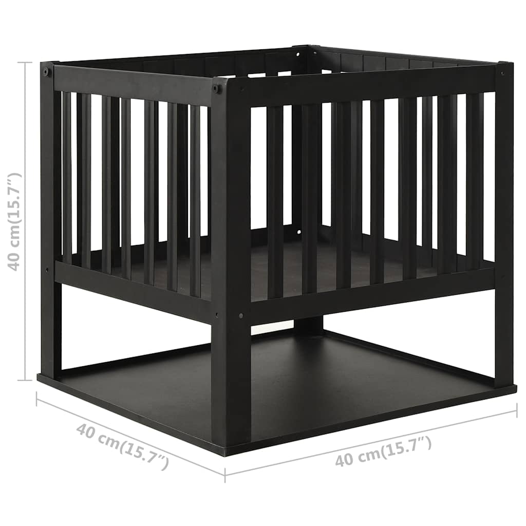 vidaXL Eldstad 40x40x40 cm stål