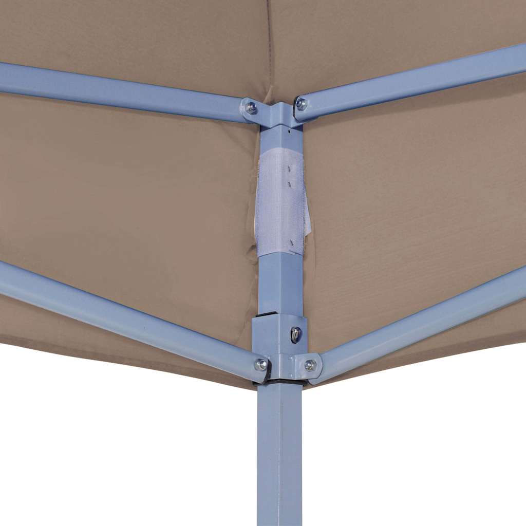 vidaXL Tak till partytält 3x3 m taupe 270 g/m²