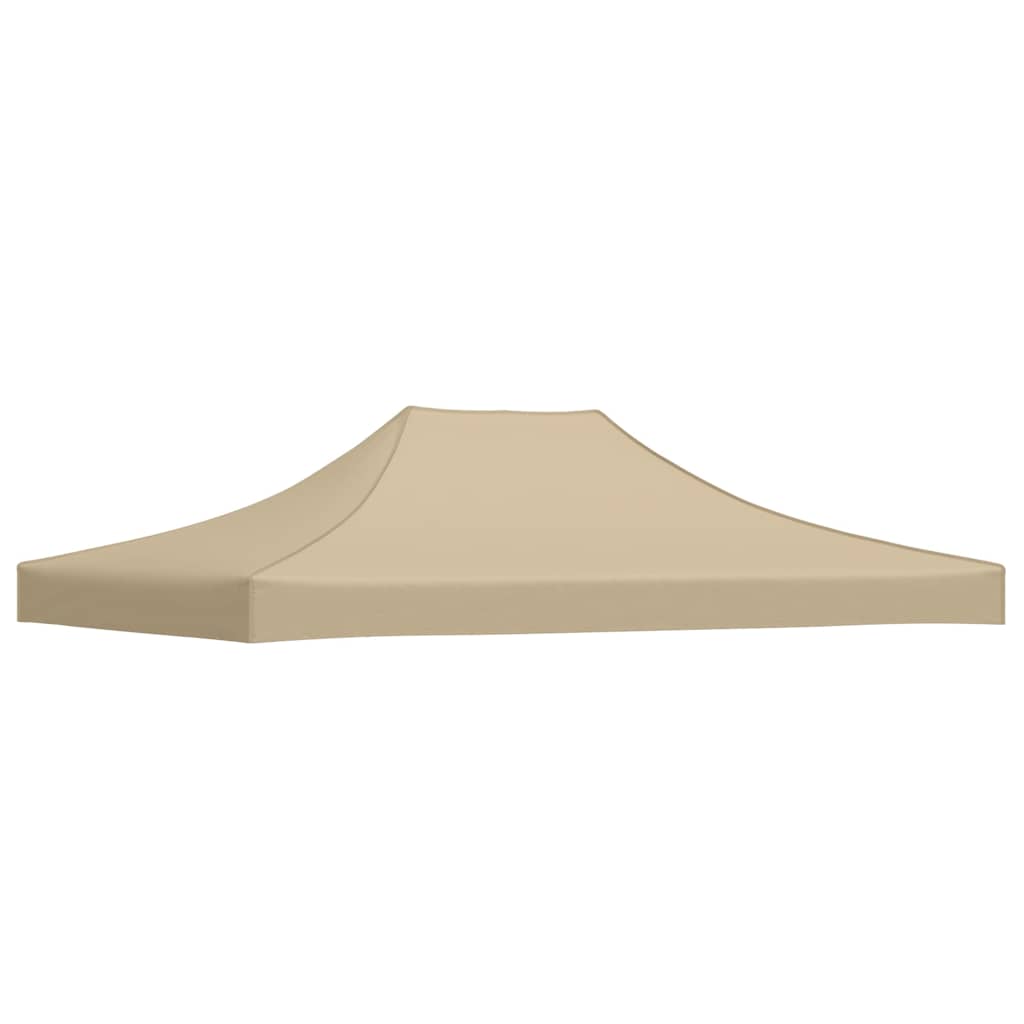 vidaXL Tak till partytält 4,5x3 m beige 270 g/m²