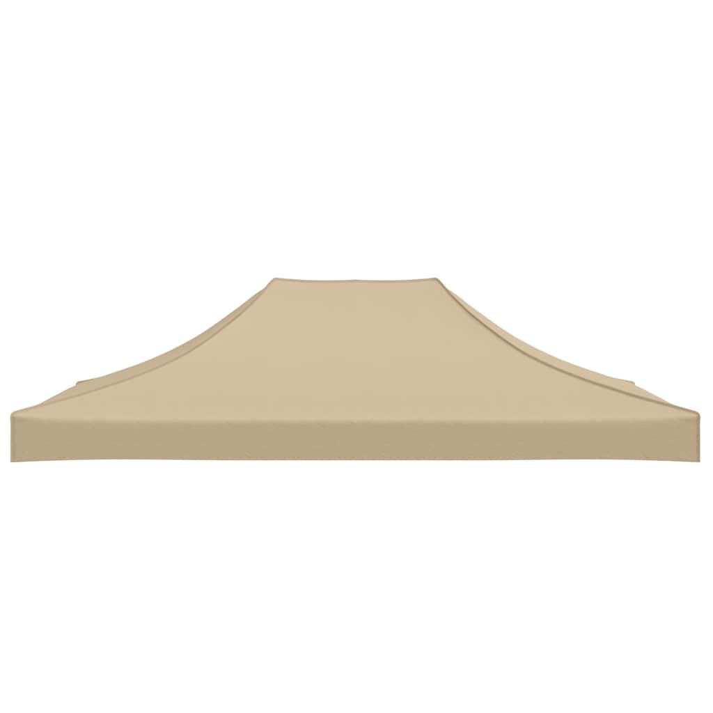 vidaXL Tak till partytält 4,5x3 m beige 270 g/m²