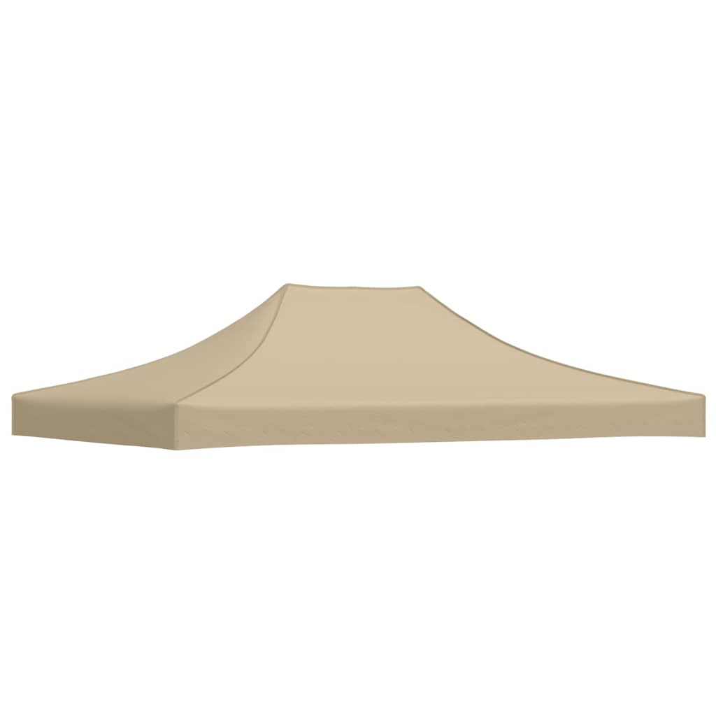 vidaXL Tak till partytält 4,5x3 m beige 270 g/m²