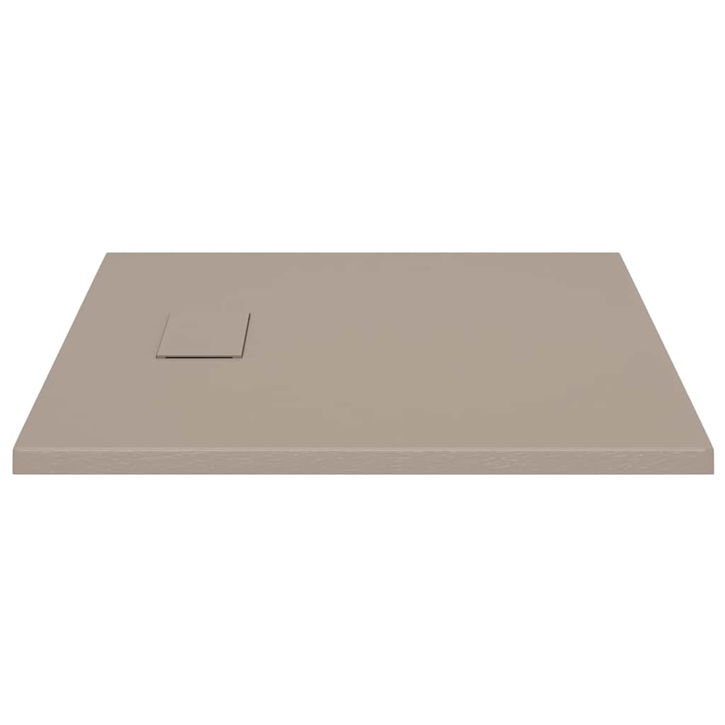 vidaXL Duschkar SMC brun 80x80 cm