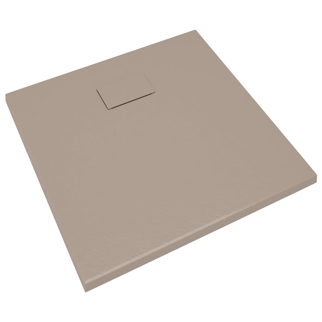 vidaXL Duschkar SMC brun 80x80 cm